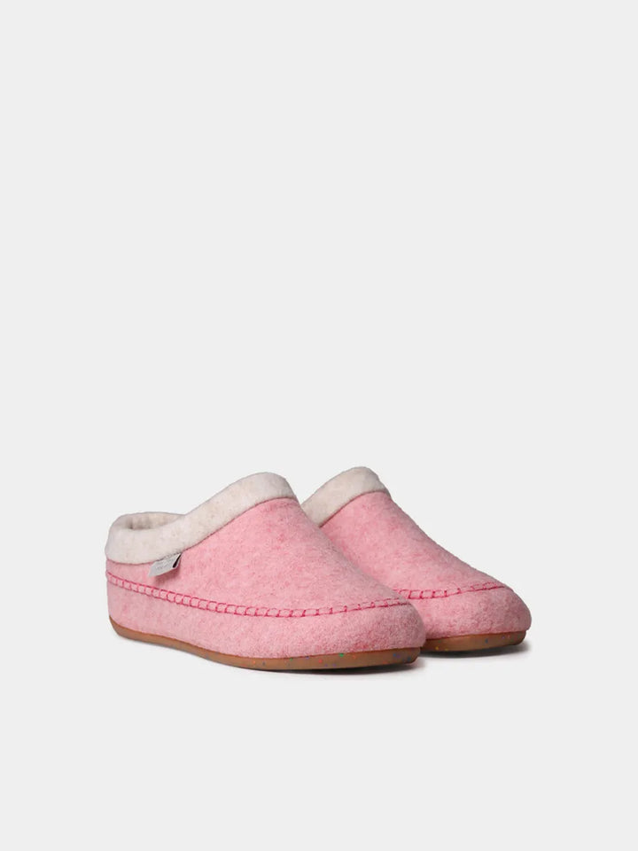 Zapatillas de casa mujer - Slippers destalonadas en fieltro con cuña para mujer | ALBONS - Toni Pons
