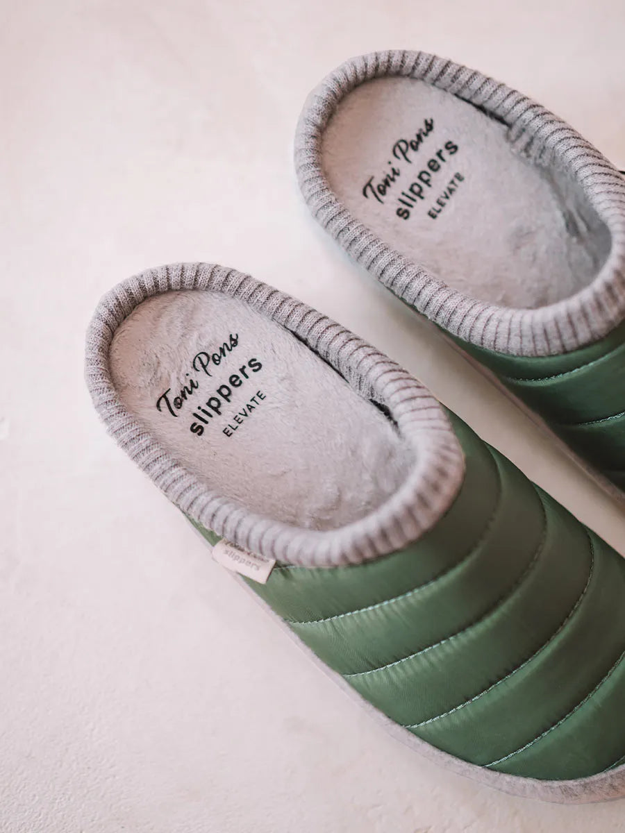 Zapatillas de casa mujer - Slippers acolchadas tipo zueco con cuña para mujer | ALINS - Toni Pons
