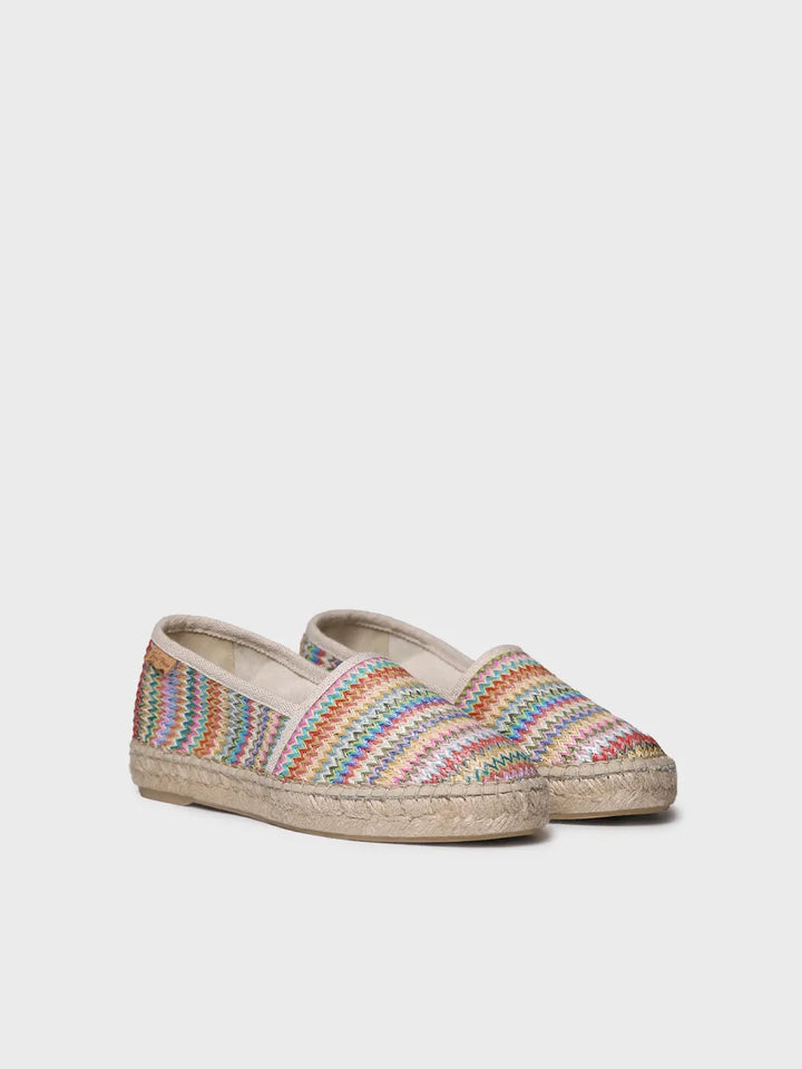 - Alpargatas planas de mujer en rafia multicolor | ALMA-MH - Toni Pons