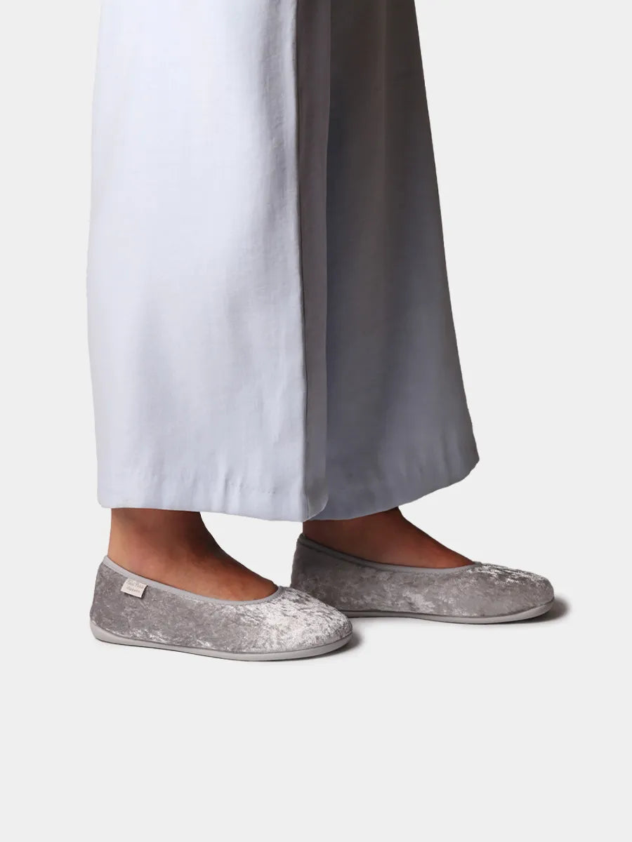 Zapatillas de casa mujer - Zapatillas tipo bailarina de terciopelo para mujer | ALTEA - Toni Pons