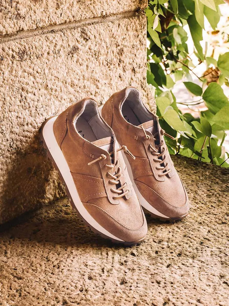 Zapatos con cordones mujer - Zapatillas deportivas en serraje con cordones para mujer | ANNA - Toni Pons