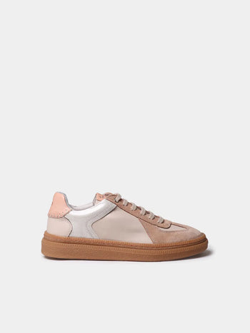 Zapatos con cordones mujer - Zapatillas deportivas de piel para mujer con animal print | AUREA - Toni Pons