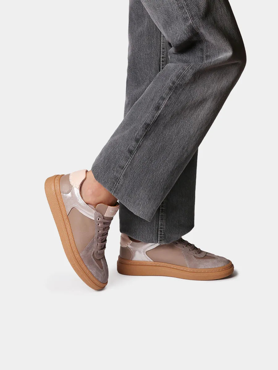 Zapatos con cordones mujer - Zapatillas deportivas de piel para mujer con animal print | AUREA - Toni Pons