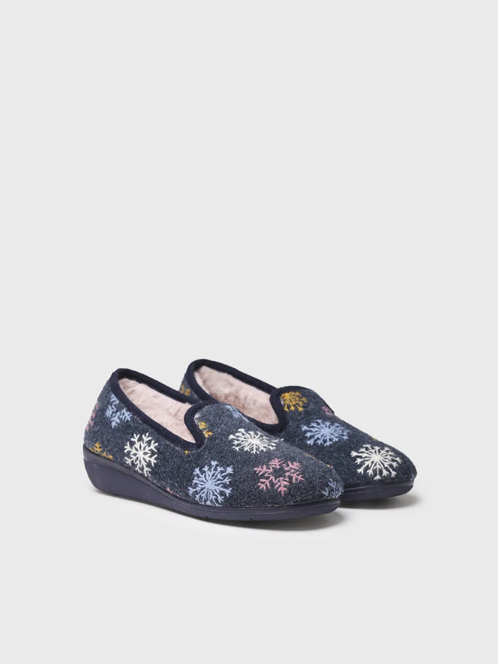 zapatillas de casa mujer - Zapatillas de casa de mujer con detalles bordados | CARME-CP - Toni Pons