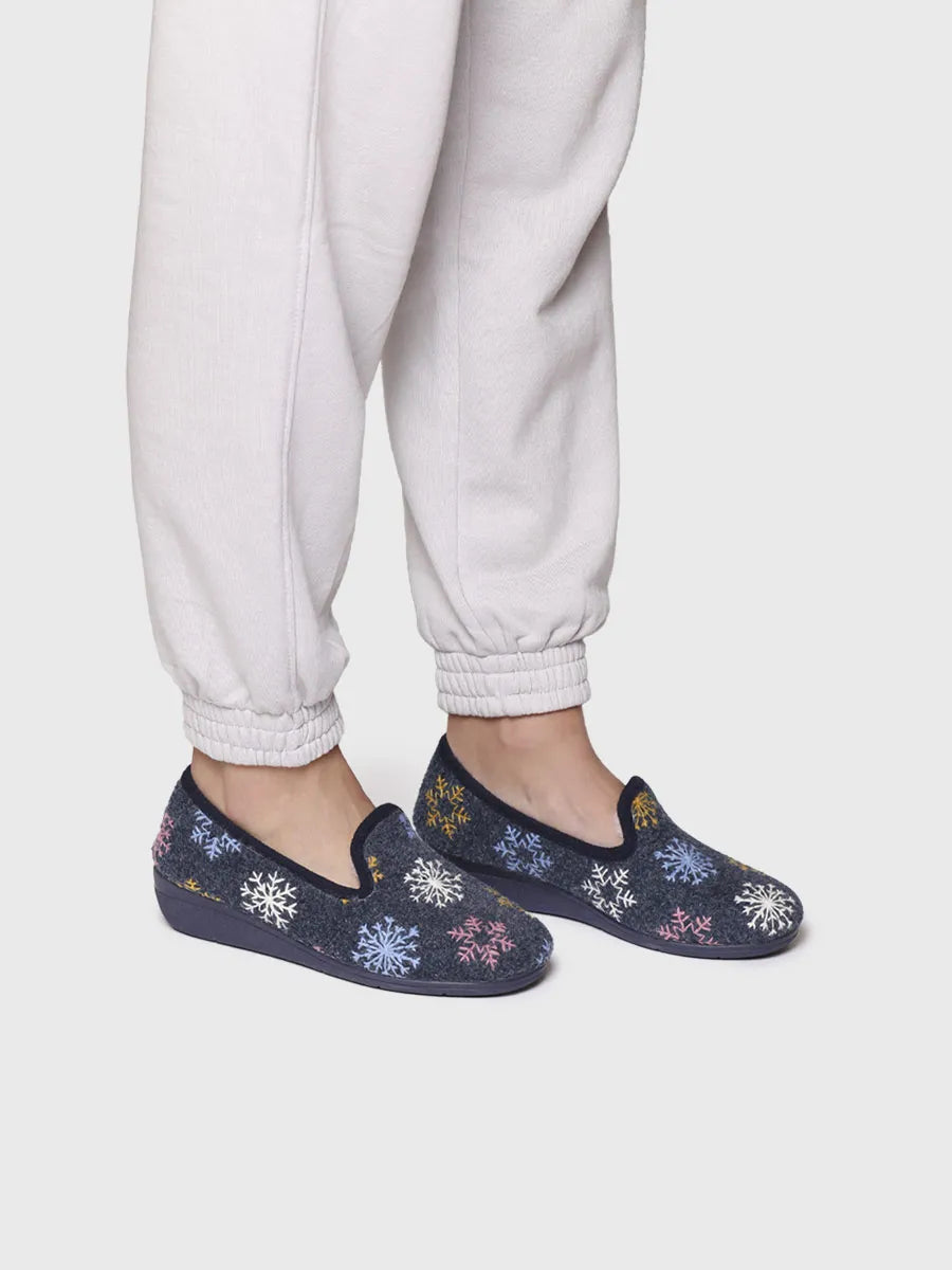 zapatillas de casa mujer - Zapatillas de casa de mujer con detalles bordados | CARME-CP - Toni Pons