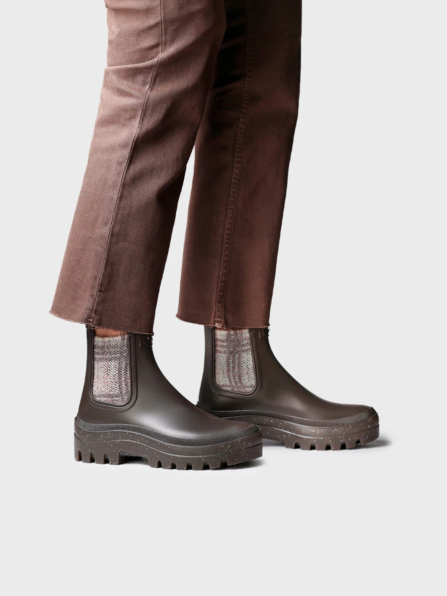 Botines mujer - Botín de agua en goma con elásticos tweed para mujer | CHARLOTTE - Toni Pons