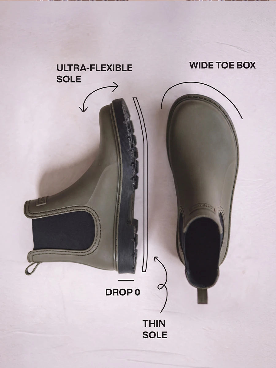 Women's barefoot rubber rain ankle boot | CHERYL
