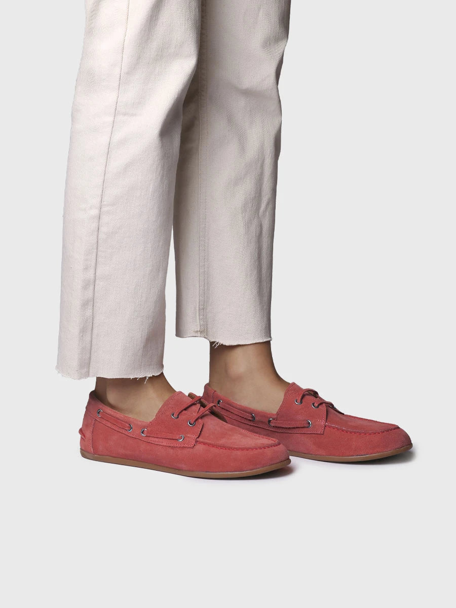 Zapatos mujer - Náuticos de mujer en serraje con cordones de piel | CRIS-SE - Toni Pons