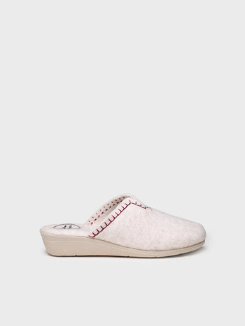 zapatillas de casa mujer - Zapatilla tipo zueco para mujer en fieltro reciclado | CUNIT-FR - Toni Pons