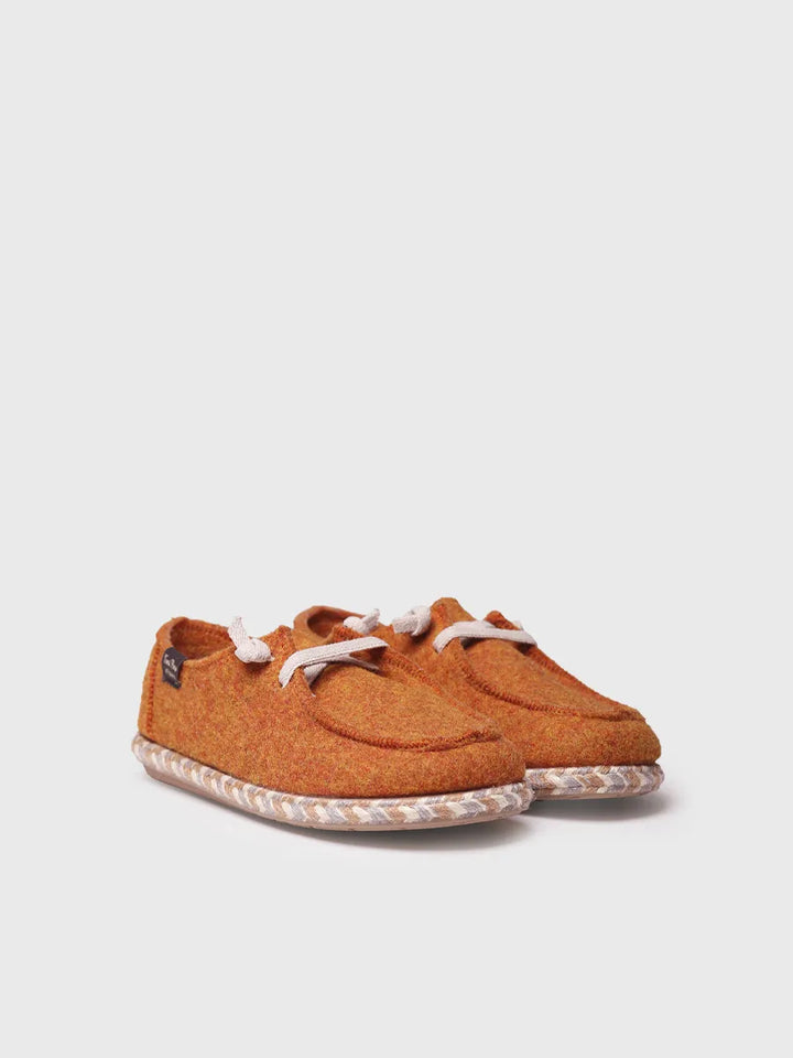 zapatillas de casa mujer - Zapatilla de casa para mujer en fieltro con cordones | DEMI-FP - Toni Pons