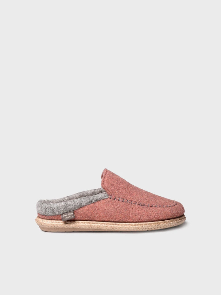 Zapatillas de casa mujer - Slipper abierta en fieltro para mujer | DENVER-FP - Toni Pons