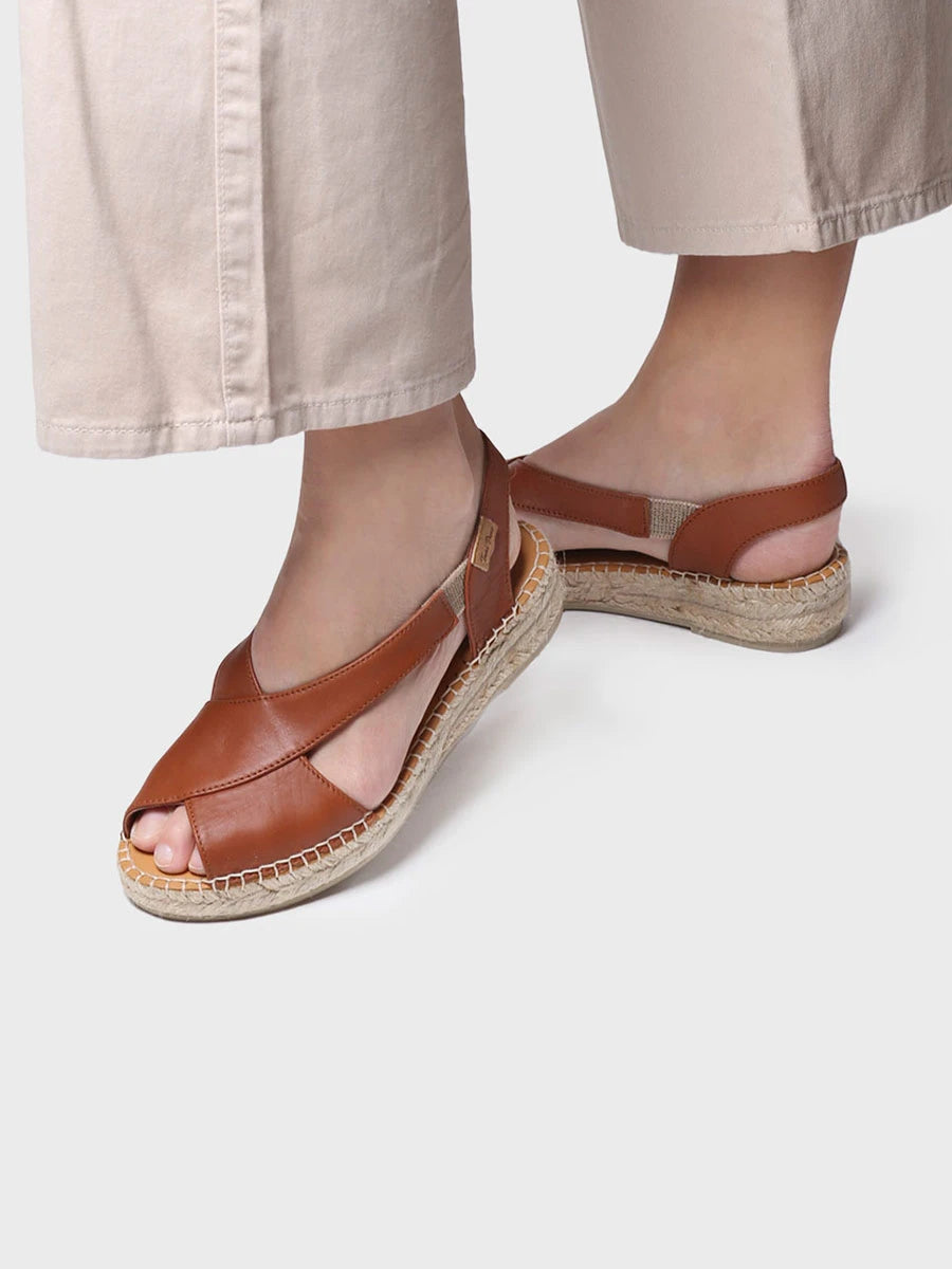 - Sandalias de mujer en piel con tiras cruzadas | ELDA-P - Toni Pons