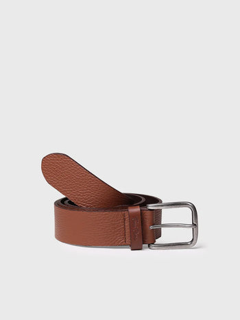 Complementos - Cinturón de piel para hombre con hebilla metálica - Toni Pons