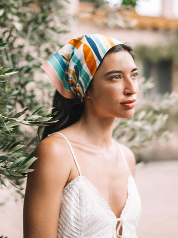 - Fular de algodón estampado multicolor | FABIOLA - Toni Pons
