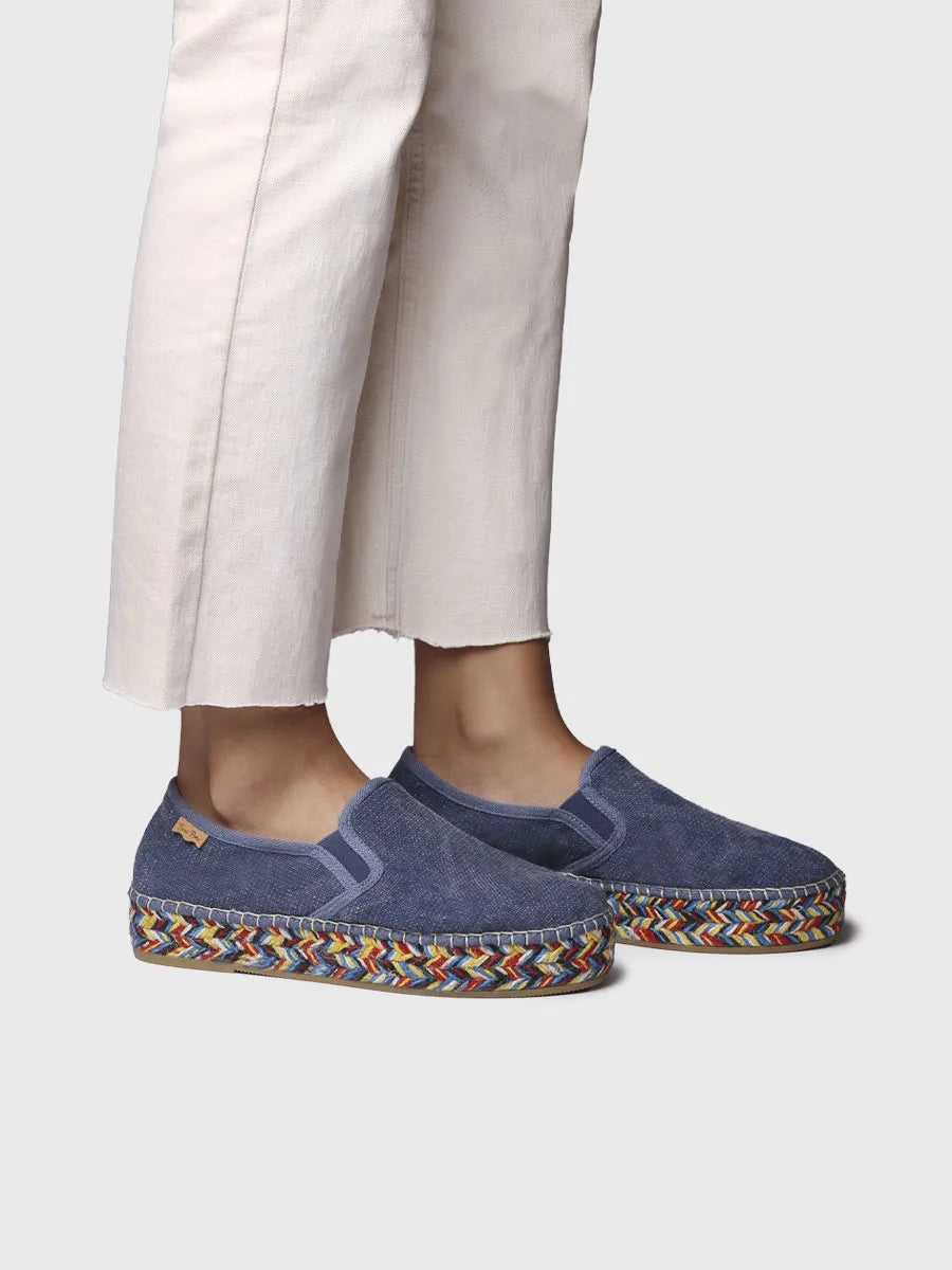 - Alpargatas de mujer con detalle multicolor en yute | FIORELLA - Toni Pons