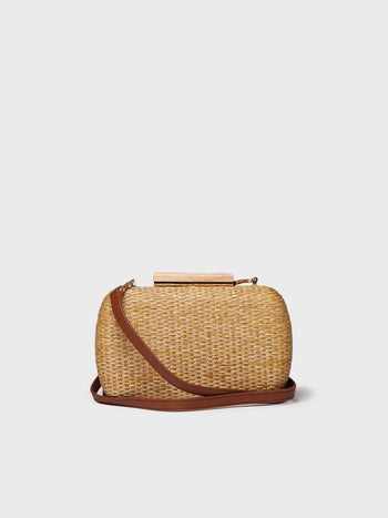 Complementos - Clutch de mujer en rafia con forro de satén | GAITA - Toni Pons