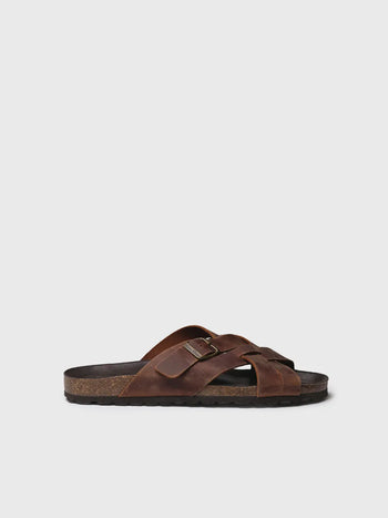 - Sandalias de hombre de piel con tiras cruzadas | GALATSI-PE - Toni Pons