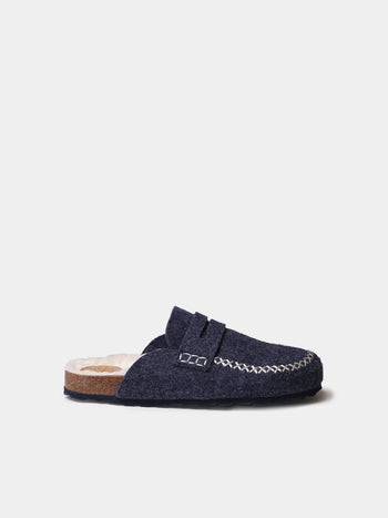Zapatillas de casa mujer - Zueco de fieltro con suela de corcho para mujer | GANDESA - Toni Pons