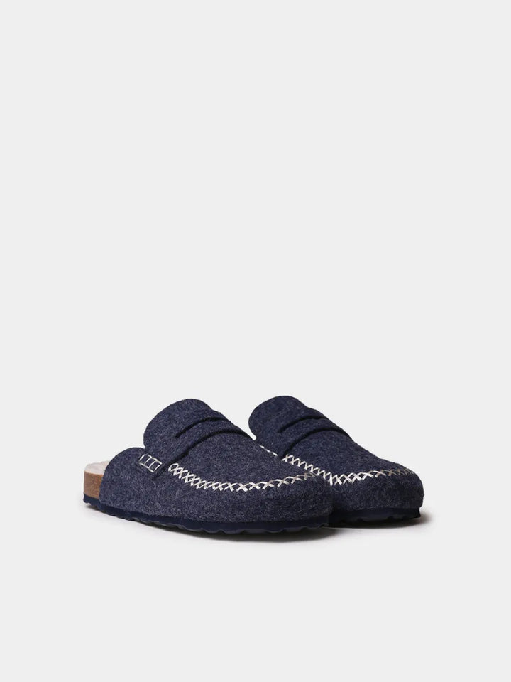 Zapatillas de casa mujer - Zueco de fieltro con suela de corcho para mujer | GANDESA - Toni Pons