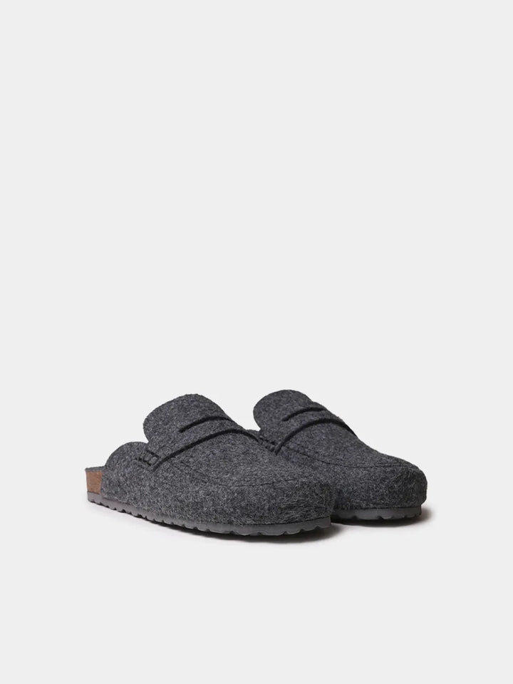 Zapatillas de casa hombre - Slippers tipo zueco de fieltro para hombre | GENIS - Toni Pons