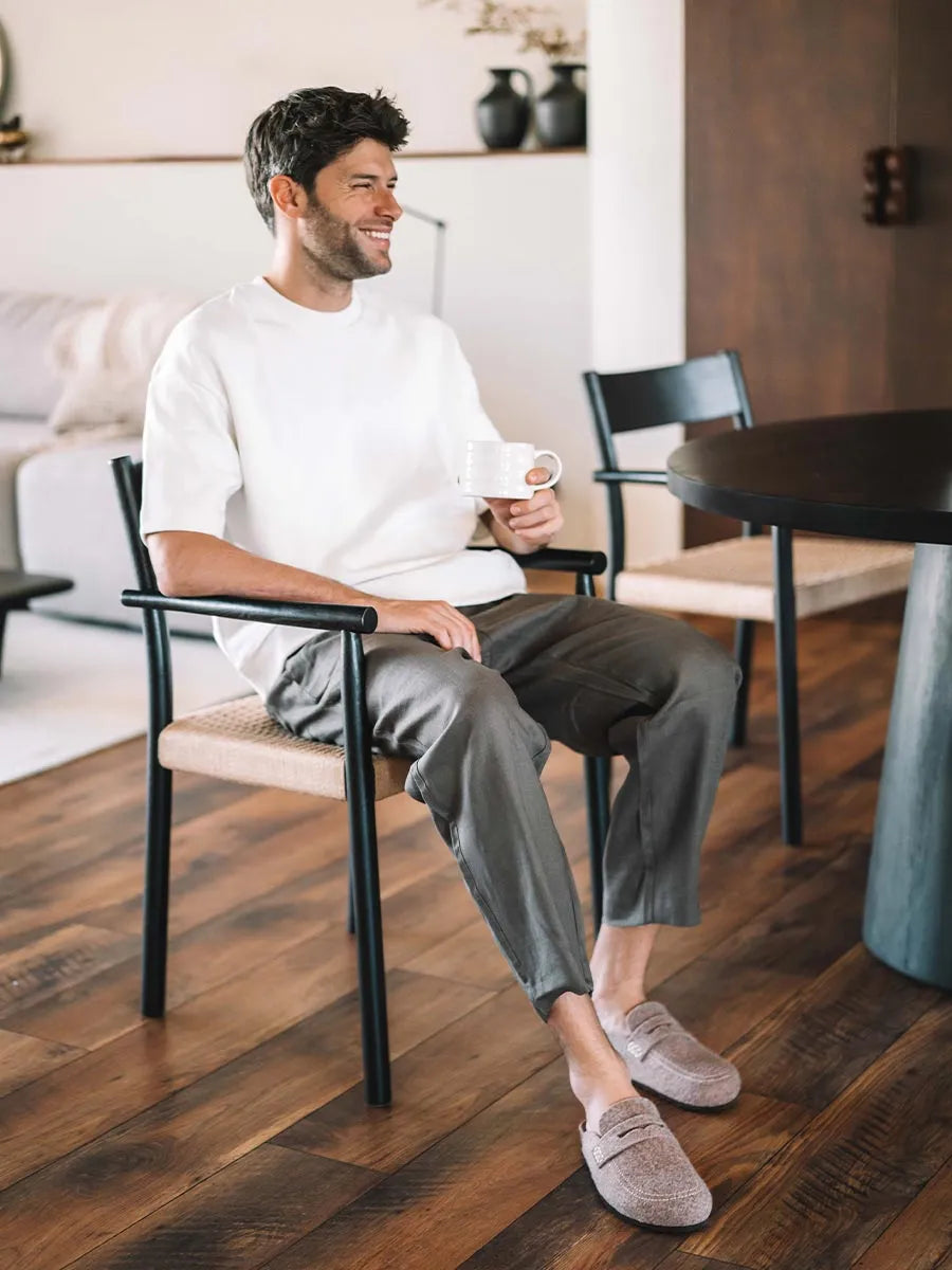 Zapatillas de casa hombre - Slippers tipo zueco de fieltro para hombre | GENIS - Toni Pons