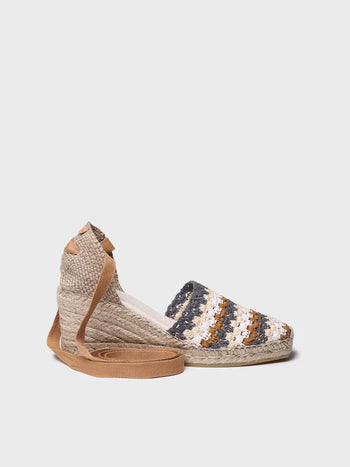 alpargatas mujer - Alpargata de cuña de mujer en crochet multicolor | GEORGINA - Toni Pons