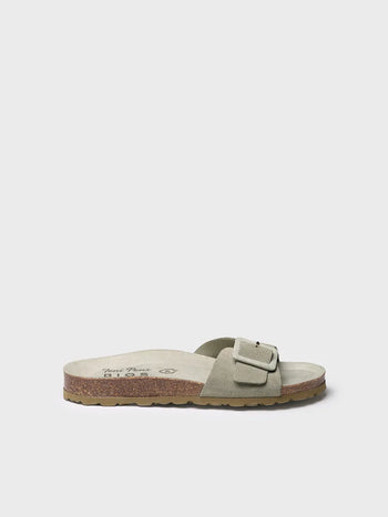 sandalias mujer - Sandalia BIO de mujer con hebilla y suela de corcho | GLIDE-QT - Toni Pons
