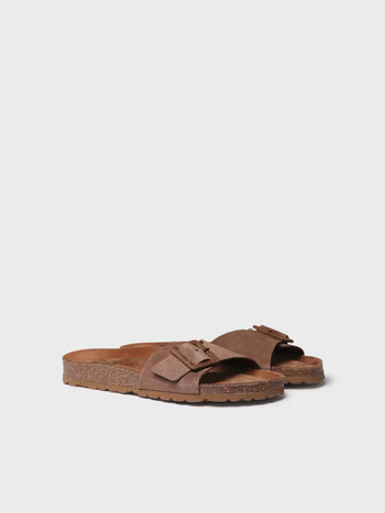 sandalias mujer - Sandalia BIO de mujer con hebilla y suela de corcho | GLIDE-QT - Toni Pons