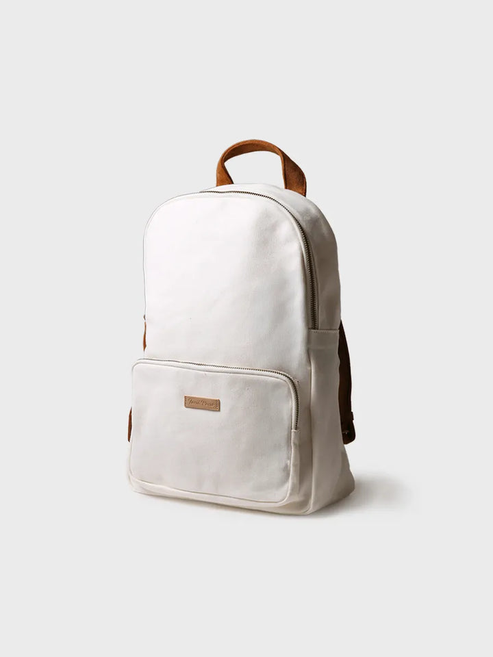 Complementos - Mochila de lona de algodón con tiras en ante vegano | GLORIA - Toni Pons
