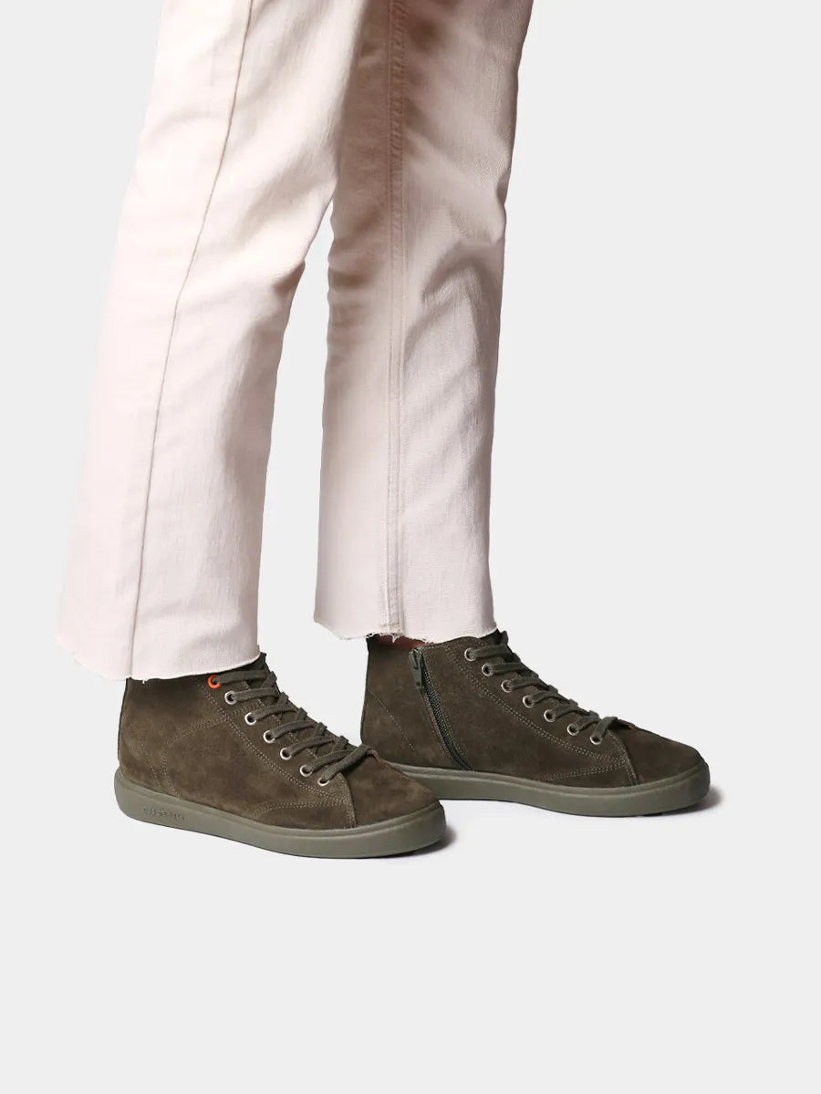 Botines mujer - Botín en serraje con cordones para mujer | GUALBA - Toni Pons