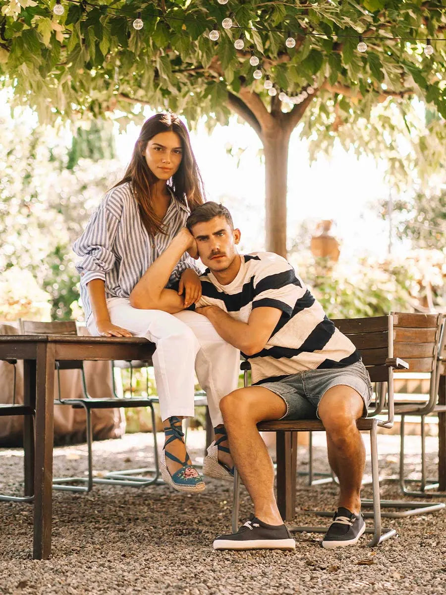 zapatillas hombre - Zapato de hombre en algodón con cordones | IAN - Toni Pons