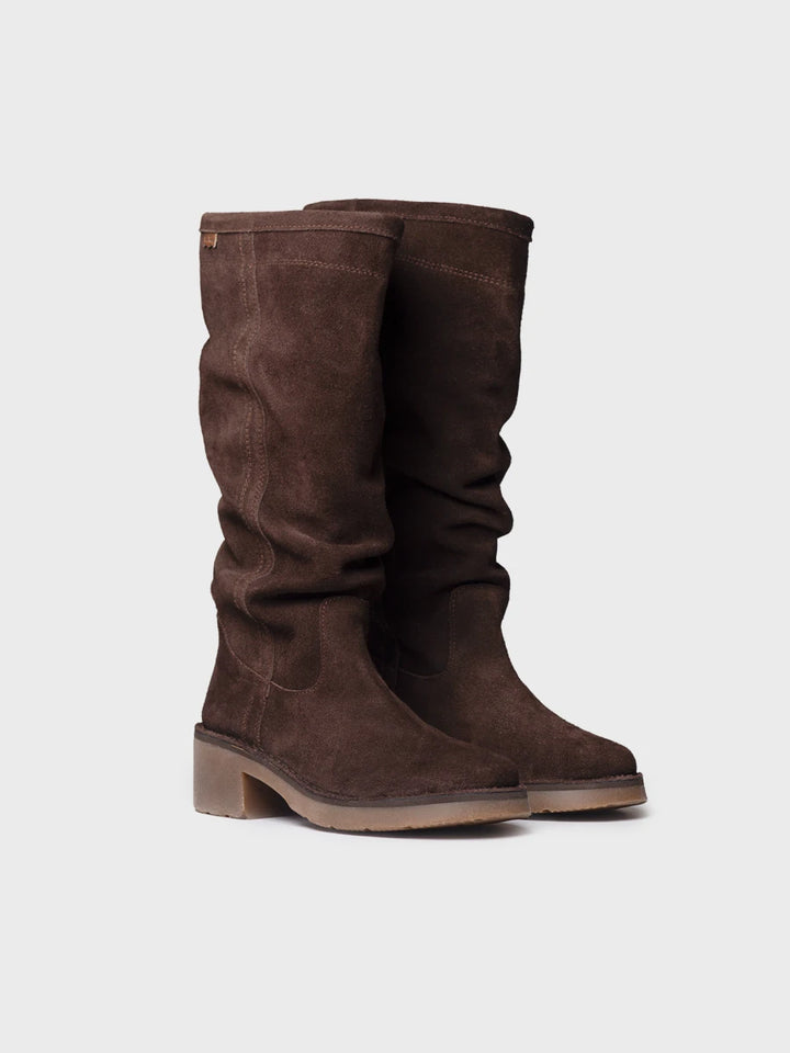 Botines mujer - Bota alta en serraje para mujer | IONE-SY - Toni Pons