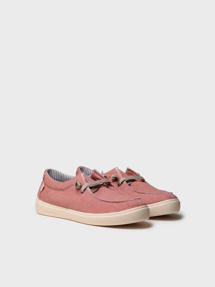 zapatillas mujer - Zapato de mujer en algodón con cordones elásticos | IRELIA - Toni Pons