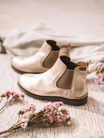 botines mujer - Botín plateado para mujer | ISA-PL - Toni Pons