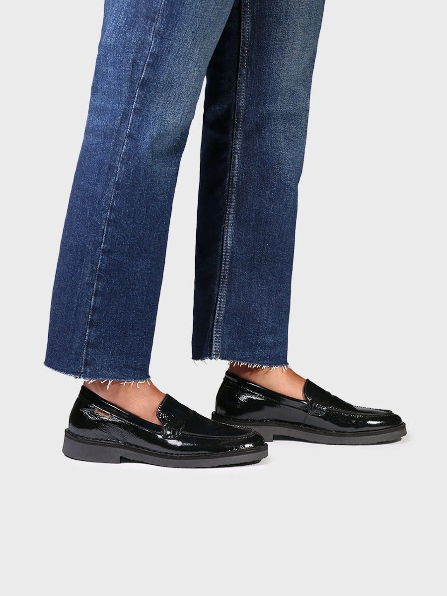 Zapatos mujer - Mocasín en piel con acabado de charol para mujer | IVARS-CA - Toni Pons