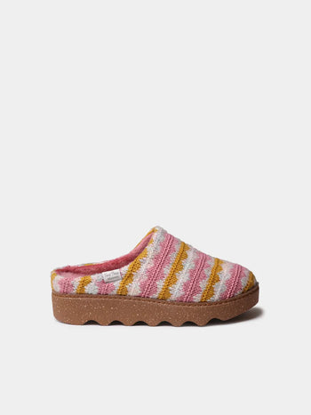 Zapatillas de casa mujer - Zueco multicolor con plataforma para mujer | JOYCE-NS - Toni Pons