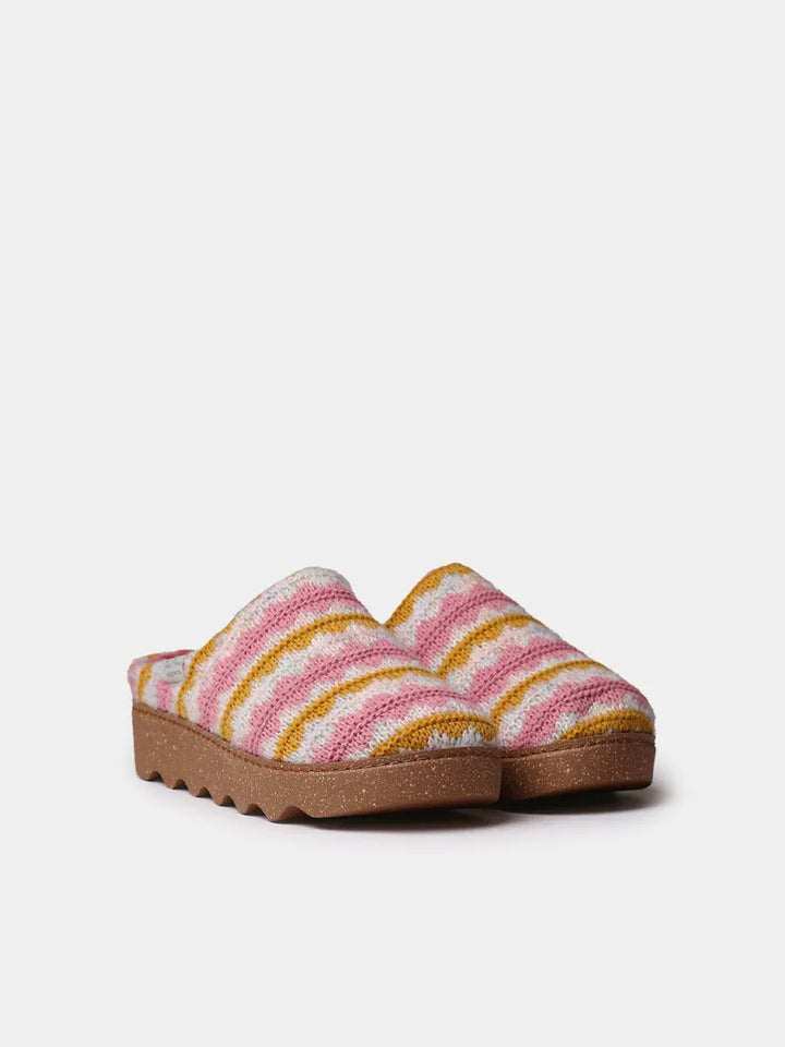Zapatillas de casa mujer - Zueco multicolor con plataforma para mujer | JOYCE-NS - Toni Pons