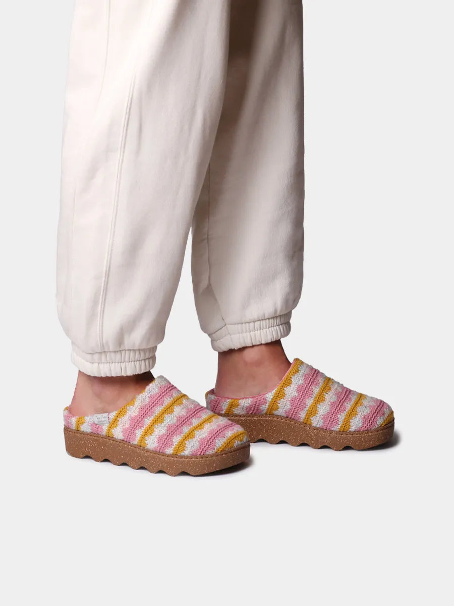 Zapatillas de casa mujer - Zueco multicolor con plataforma para mujer | JOYCE-NS - Toni Pons