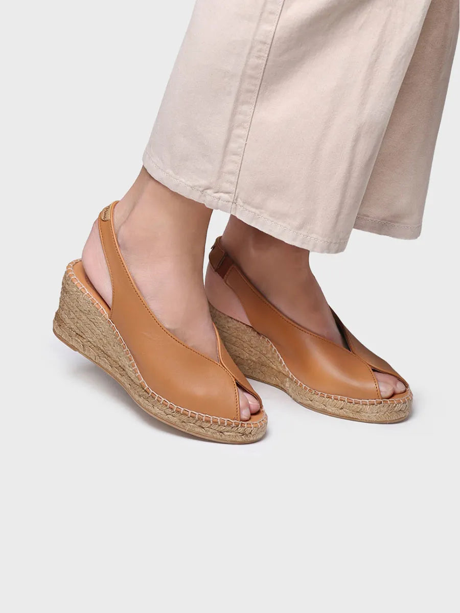 Alpargatas mujer - Alpargata de cuña estilo peep toe | LAILA-P - Toni Pons