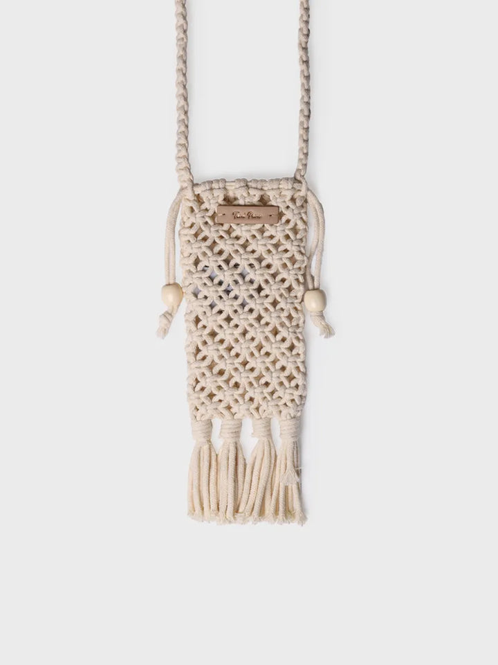 Complementos - Bolso para móvil en crochet con flecos y cierres laterales | MAGALI - Toni Pons