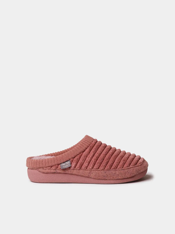 Zapatillas de casa mujer - Zapatilla tipo zueco de mujer en pelo sintético y fieltro | MALU-OD - Toni Pons