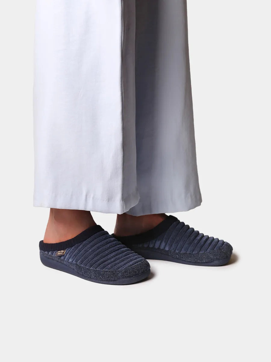 Zapatillas de casa mujer - Zapatilla tipo zueco de mujer en pelo sintético y fieltro | MALU-OD - Toni Pons