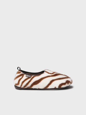 Zapatillas de casa mujer - Pantufla en pelo con estampado leopardo para mujer | MARTA-PA - Toni Pons