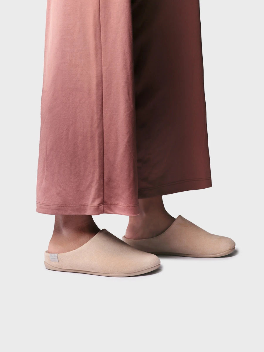 Offener Hausschuh aus Leder für Damen | MONACO
