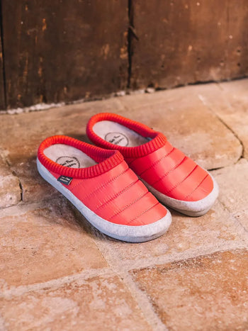 zapatillas mujer - Zapatilla tipo zueco para mujer en tejido acolchado y fieltro | MORA-TK - Toni Pons