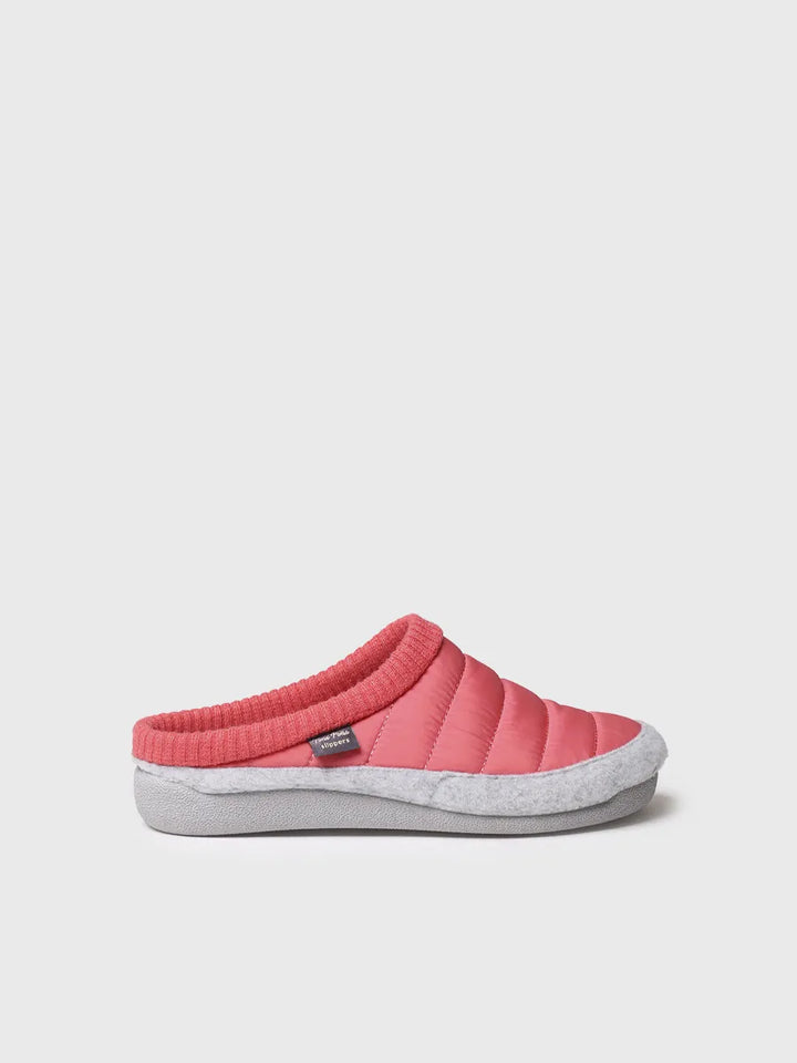 zapatillas mujer - Zapatilla tipo zueco para mujer en tejido acolchado y fieltro | MORA-TK - Toni Pons