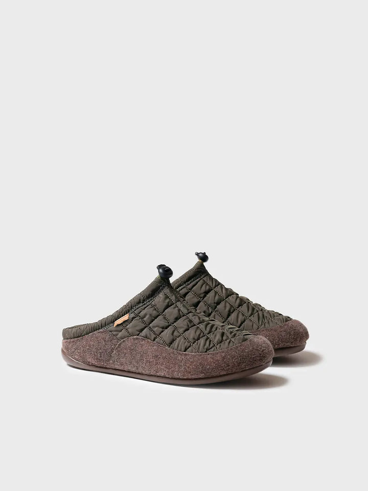 zapatillas de casa hombre - Zapatilla tipo zueco para hombre en tejido acolchado y fieltro | NADIR-UM - Toni Pons
