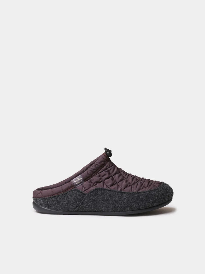 Zapatillas de casa hombre - Zapatilla tipo zueco de hombre en tejido acolchado y fieltro | NADIR-UM - Toni Pons