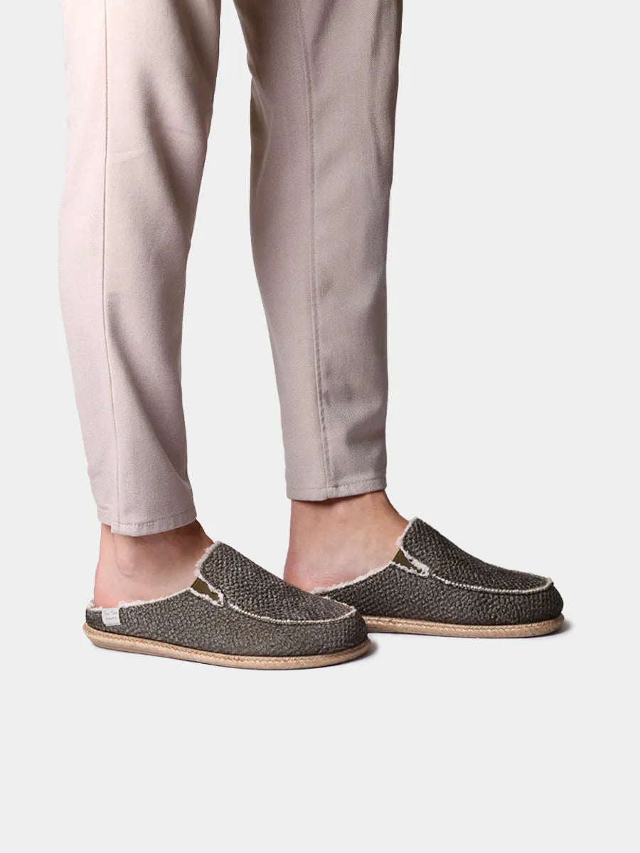 Zapatillas de casa hombre - Slippers para hombre tipo zueco con suela de yute | NALEC - Toni Pons