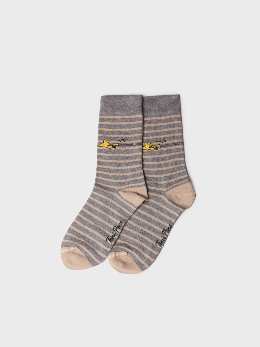 Packung mit 3 Unisex-Socken aus Snoopy-Baumwolle